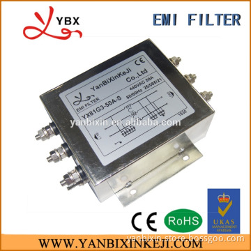 AC 3 phase 3 line Input EMC EMI filter